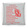 Lord's Prayer Pillow Red