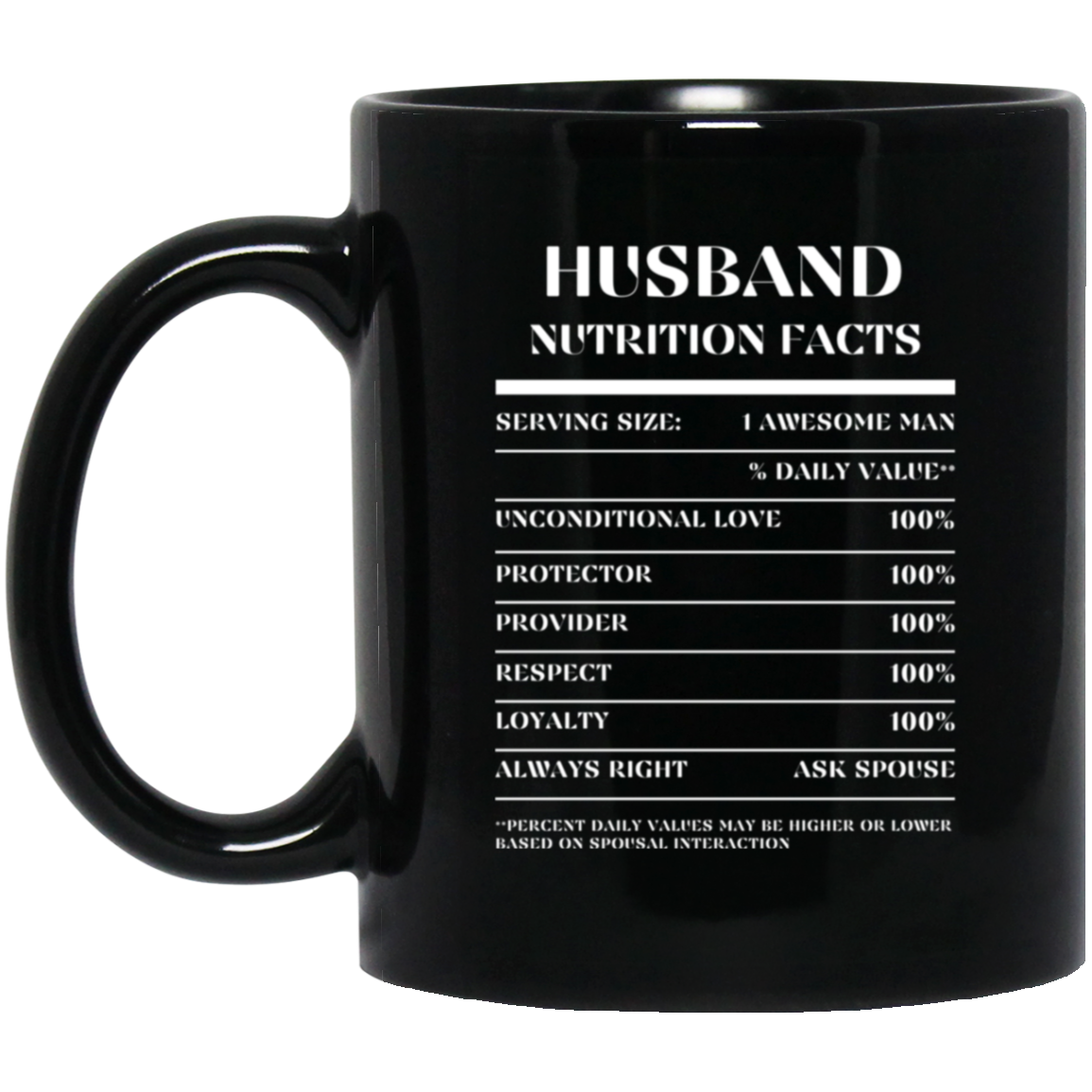 Nutrition Facts Mug - Husband