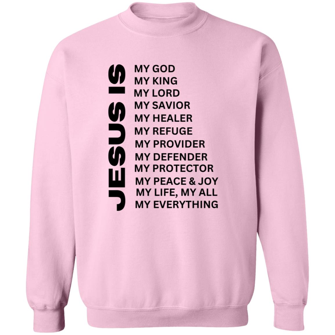 Jesus Is Crewneck Sweatshirt - Black