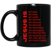 Jesus Is Christian Mug Red