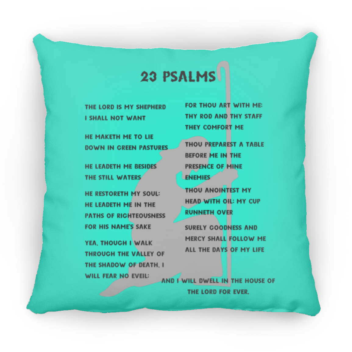 23 Psalms Pillow - Black