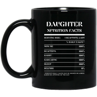 Nutrition Facts Mug - Daughter