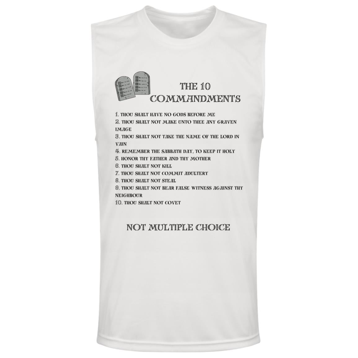 The 10 Commandments Sleeveless Shirt - Black