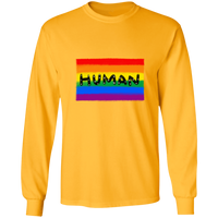 Human Pride Flag Long Sleeve Shirt