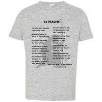 23 Psalms Toddler Short Sleeve - Black