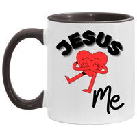 Jesus Loves Me Accent Mug