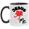 Jesus Loves Me Accent Mug