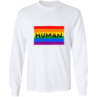 Human Pride Flag Long Sleeve Shirt