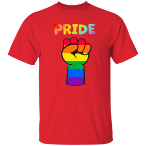 Rainbow Pride Fist Short Sleeve Shirt