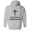 Load image into Gallery viewer, Jehovah Tsidkenu Pullover Hoodie Front &amp; Back - Black
