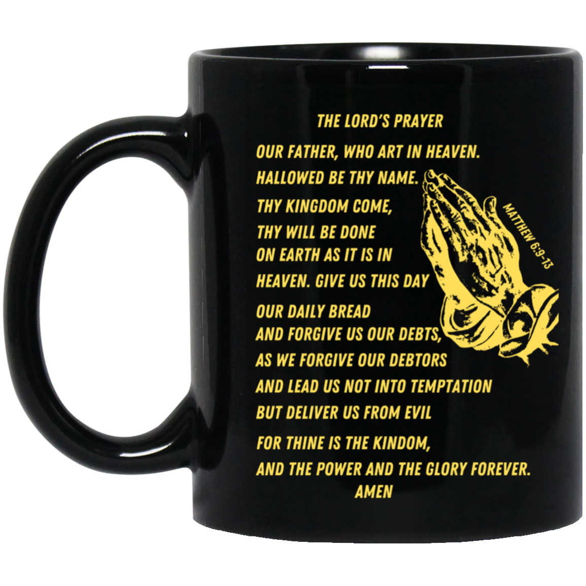 Lord's Prayer Mug Gold