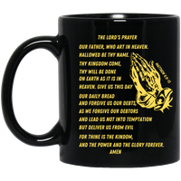 Lord's Prayer Mug Gold