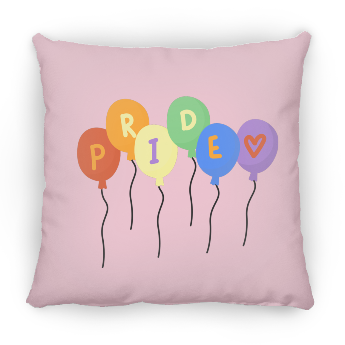 Pride Ballons Square Pillow