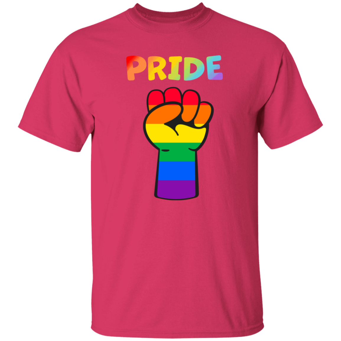 Rainbow Pride Fist Short Sleeve Shirt