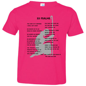 23 Psalms Toddler Short Sleeve - Black