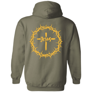 Jesus Crown Pullover Hoodie - Back