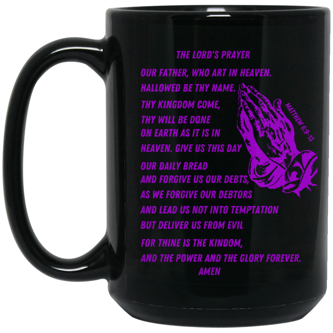 Lord's Prayer Mug Purple