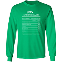 Nutrition Facts T-Shirt LS - Son - White