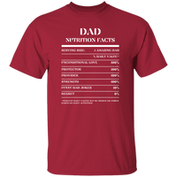 Nutrition Facts T-Shirt SS - Dad - White