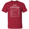 Nutrition Facts T-Shirt SS - Dad - White
