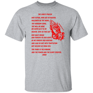 Lord's Prayer Short Sleeve T-shirt Red