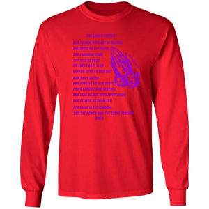 Lord's Prayer Long Sleeve T-shirt Purple