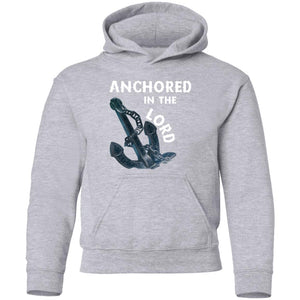 Anchored in the Lord Youth Hoodie - White