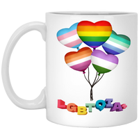 Pride Heart Balloons Mug
