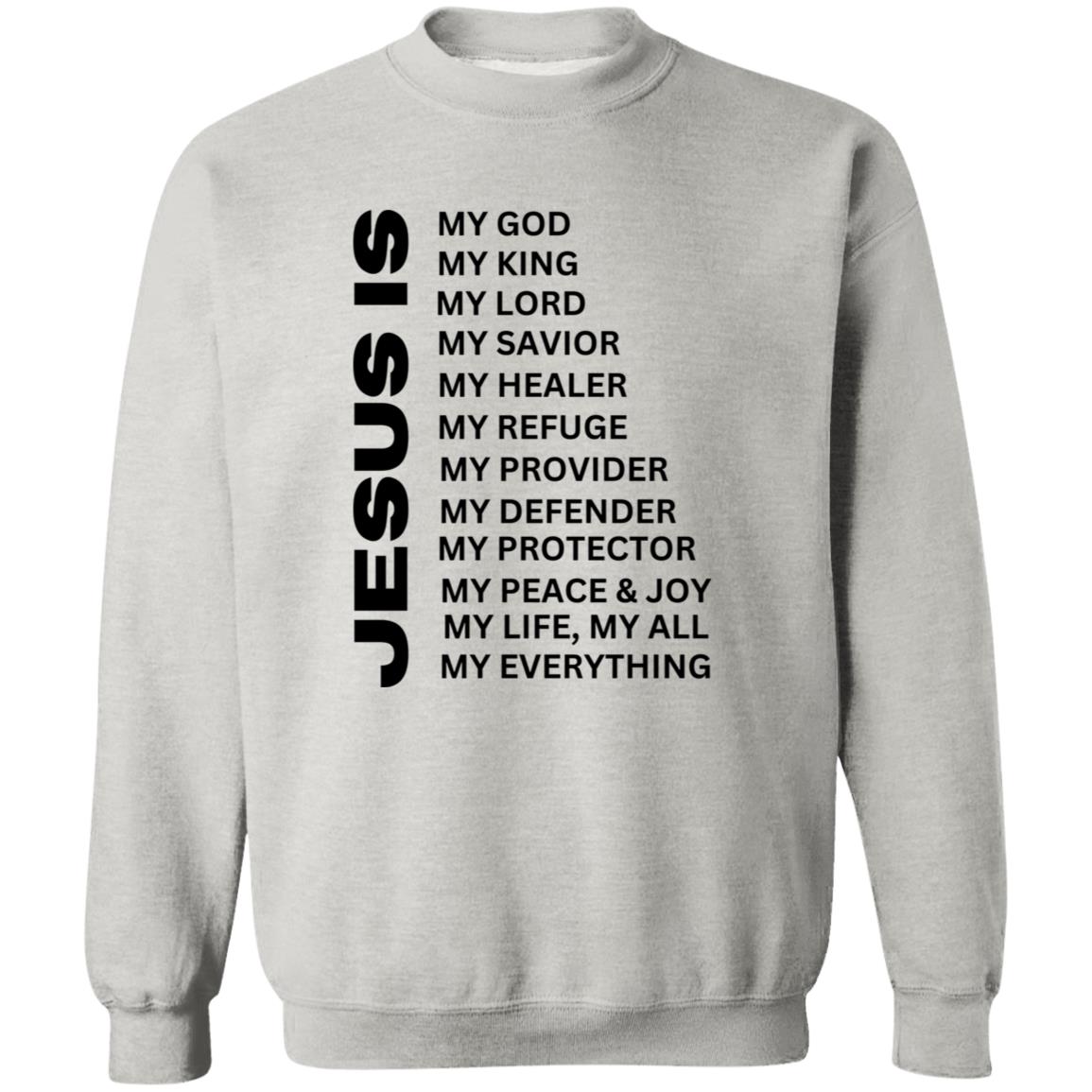 Jesus Is Crewneck Sweatshirt - Black