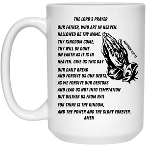 Lord's Prayer White Mug