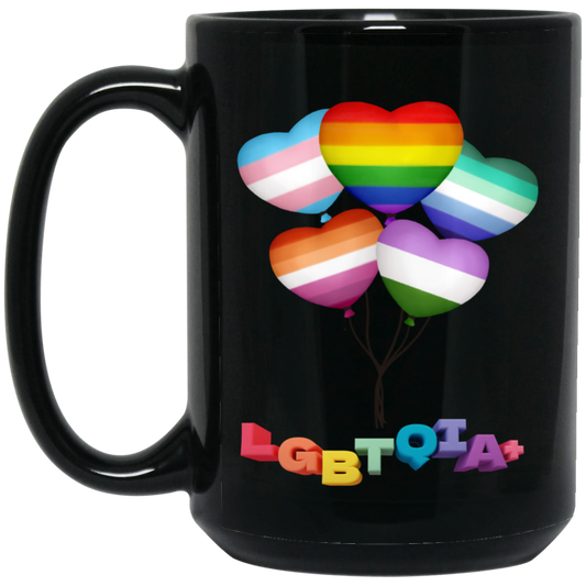 Pride Heart Balloons Mug