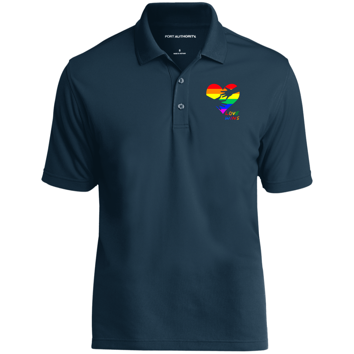 Love Wins Heart Short Sleeve Polo