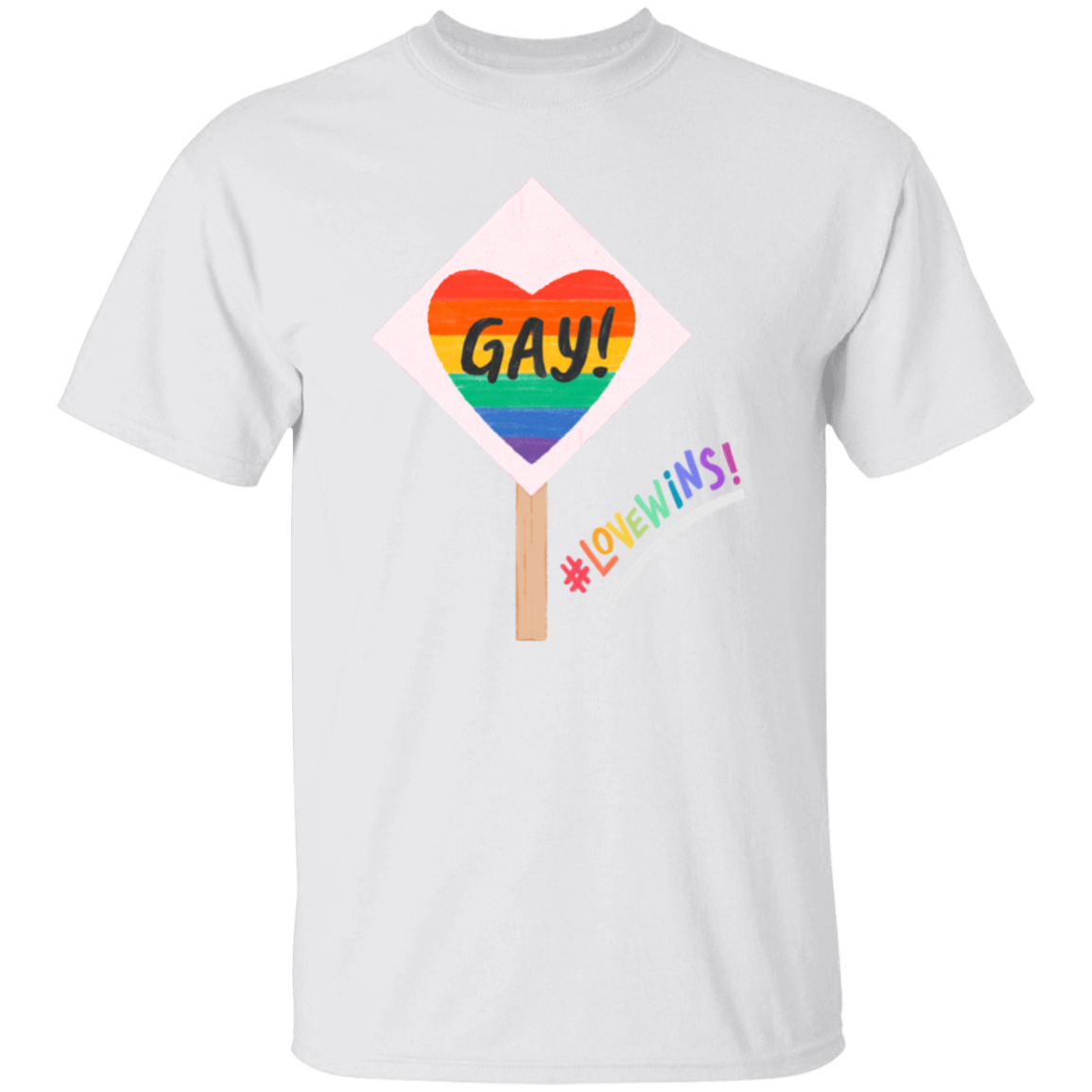 Love Wins Sign Short Sleeve Shirt