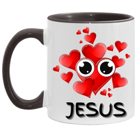 Eye Love Jesus Accent Mug