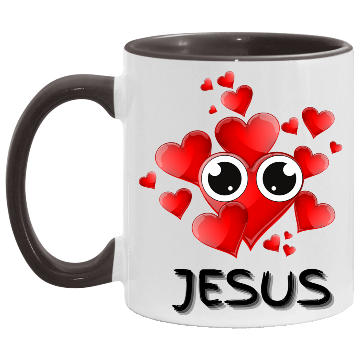 Eye Love Jesus Accent Mug