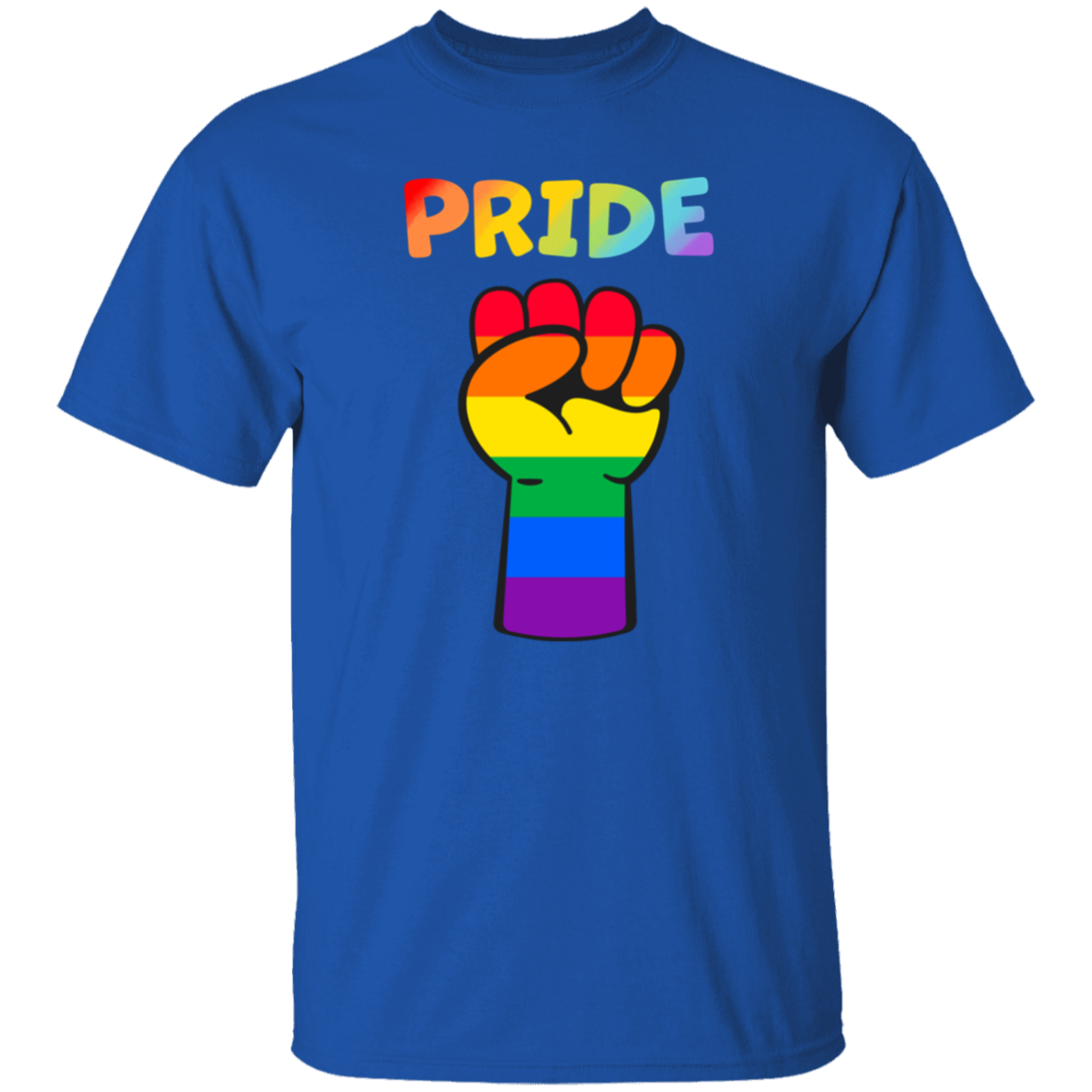 Rainbow Pride Fist Short Sleeve Shirt