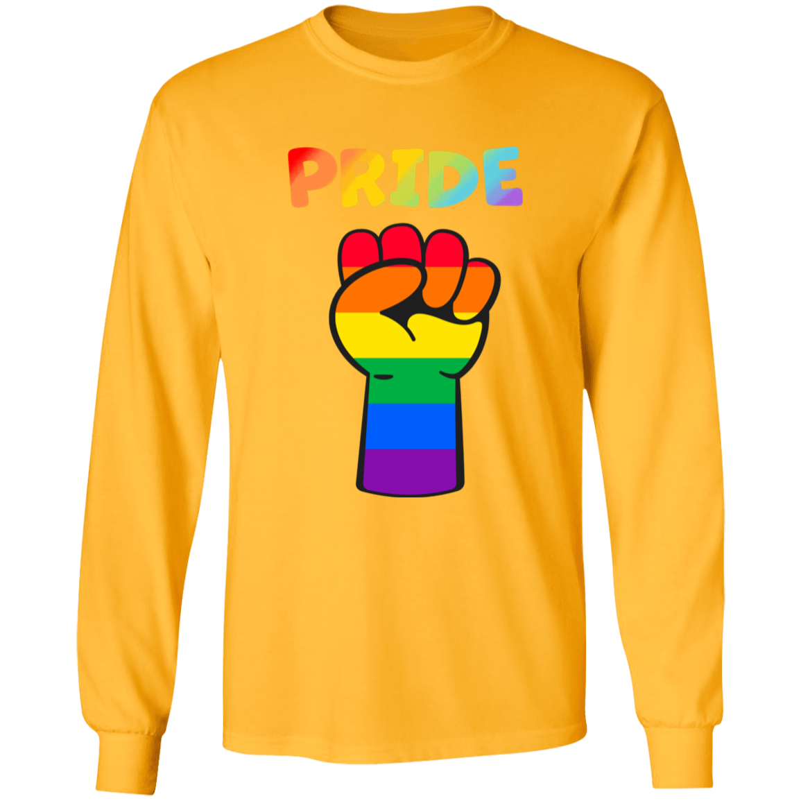 Rainbow Pride Fist Long Sleeve Shirt