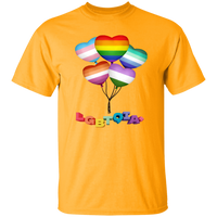 Pride Heart Balloons Short Sleeve Shirt