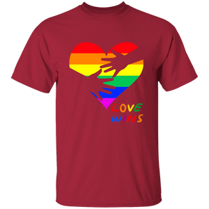 Love Wins Heart Short Sleeve Shirt