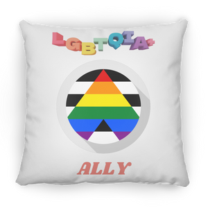 LGBTQIA+ ALLY SQUARE PILLOW