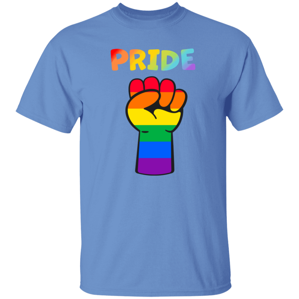 Rainbow Pride Fist Short Sleeve Shirt