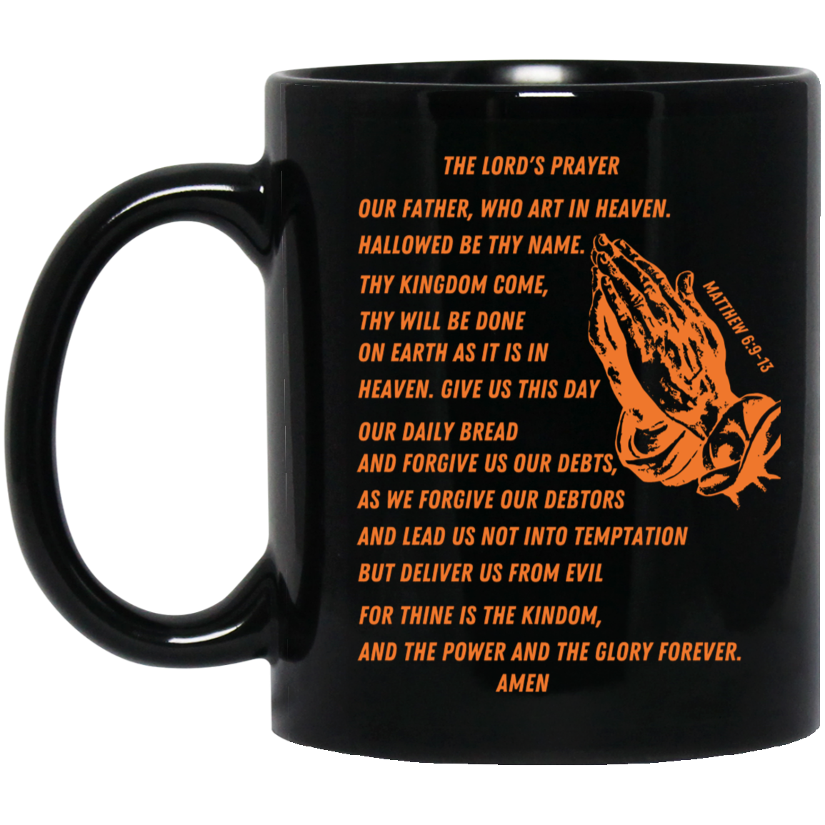 Lord's Prayer Mug Orange