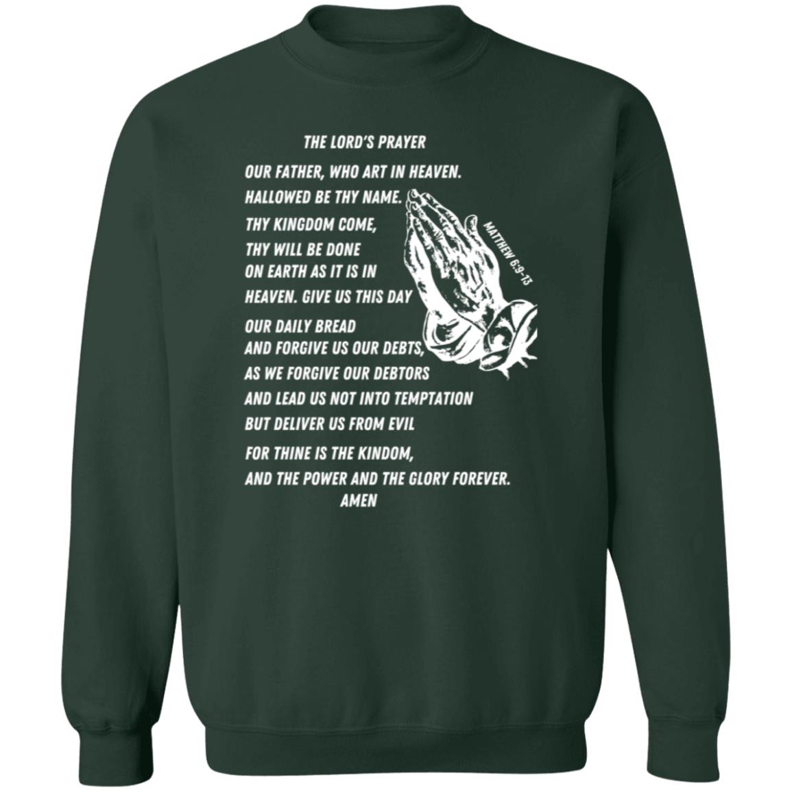 Lord's Prayer Crewneck Sweatshirt - White