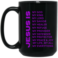 Jesus Is Christian Mug Purple