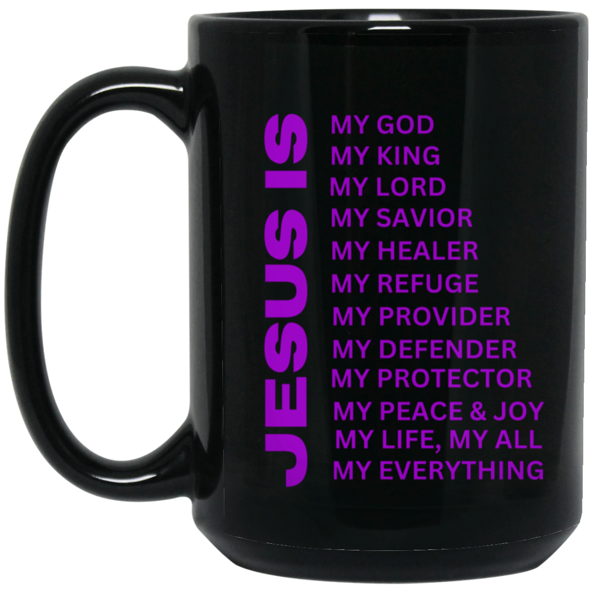 Jesus Is Christian Mug Purple