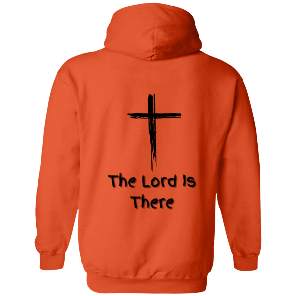 Jehovah Shammah Pullover Hoodie Front & Back - Black