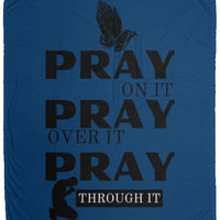 Pray On Cozy Plush Fleece Blanket
