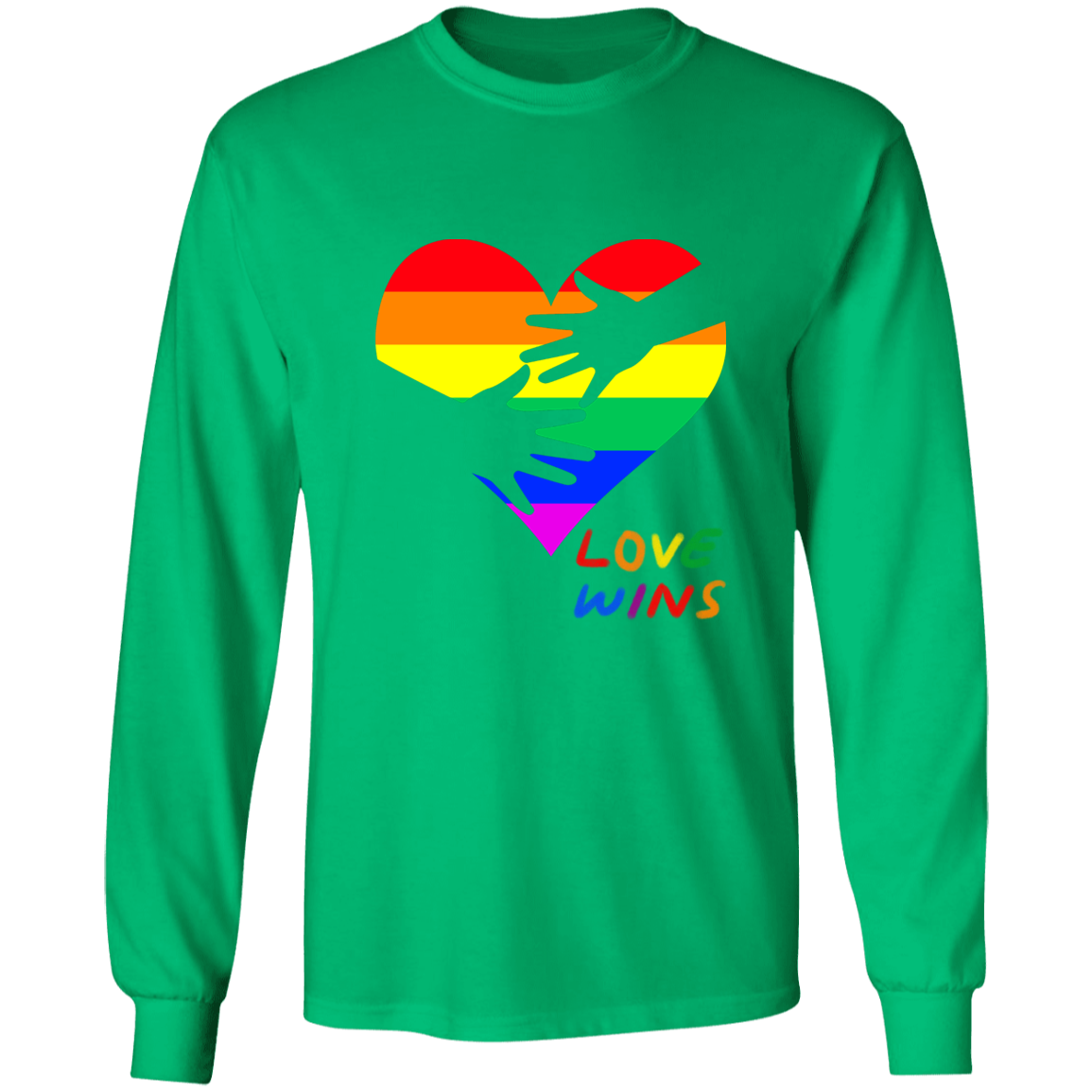 Love Wins Heart Long Sleeve Shirt