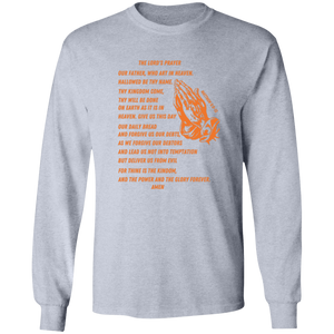 Lord's Prayer Long Sleeve T-shirt Orange