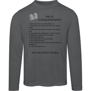 The 10 Commandments Long Sleeve - Black